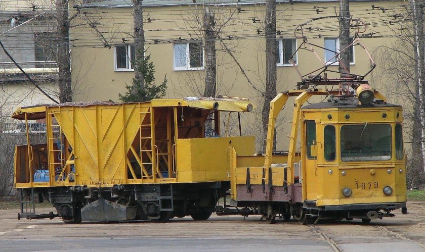 Грузовой трамвайный вагон