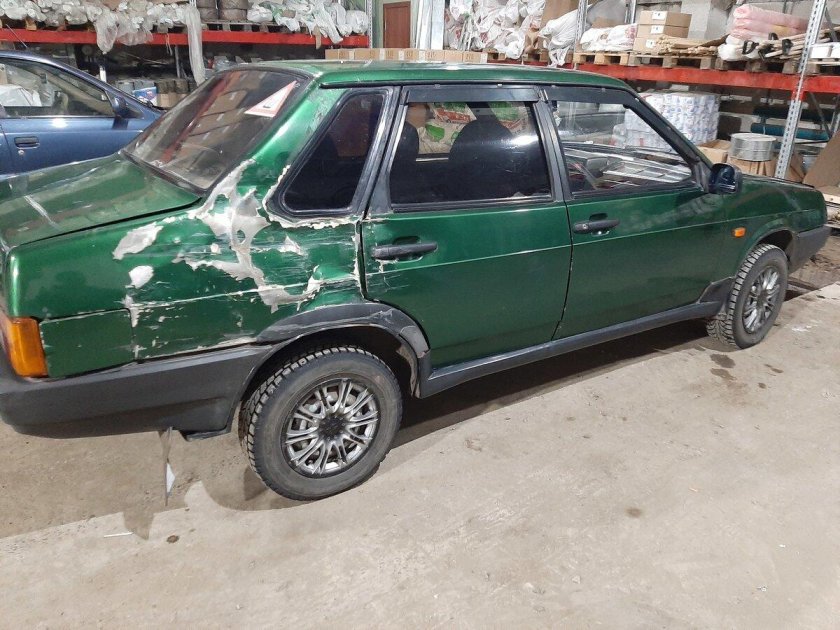 ВАЗ 21099 зеленый металлик