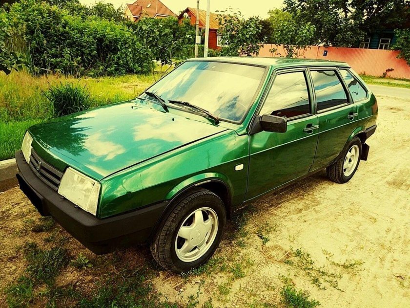 Лада 2109 зеленая