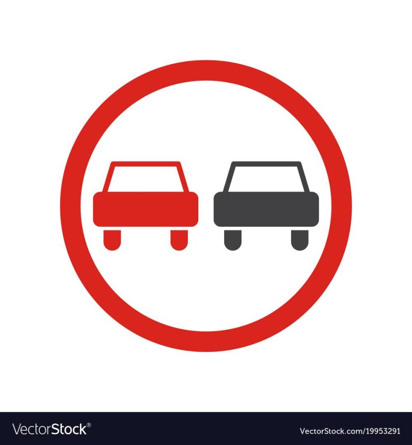 Запрещающие дорожные знаки обгон запрещен