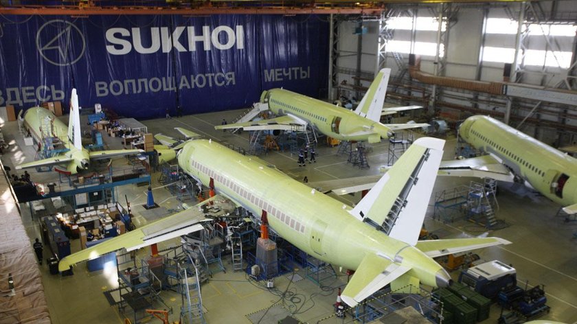 Сухой Суперджет 100 завод в Комсомольске на Амуре