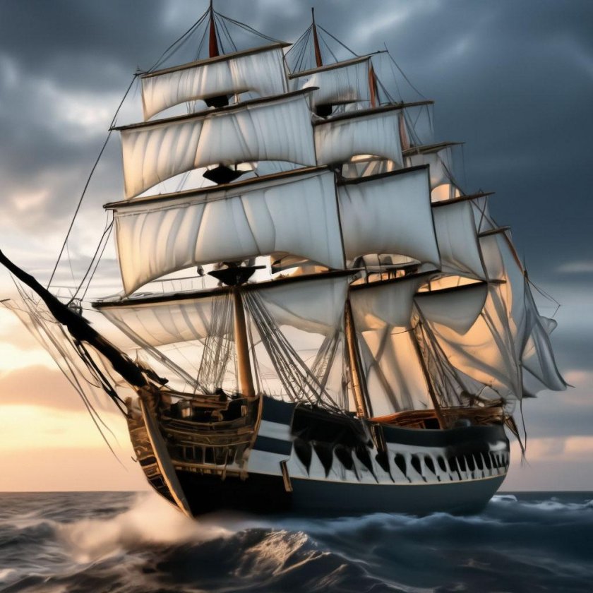 Корабли с парусами