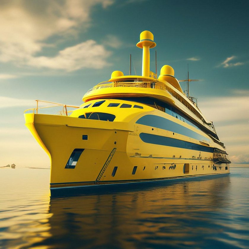 Яхта в море