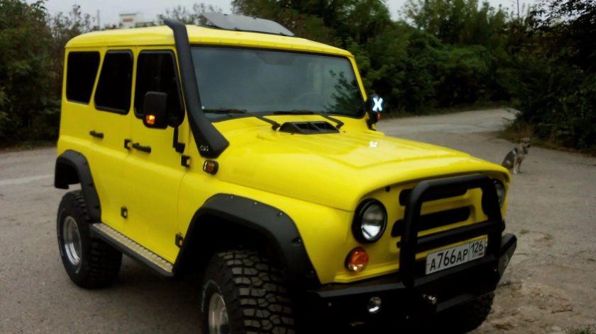 УАЗ 469 Раптор желтый