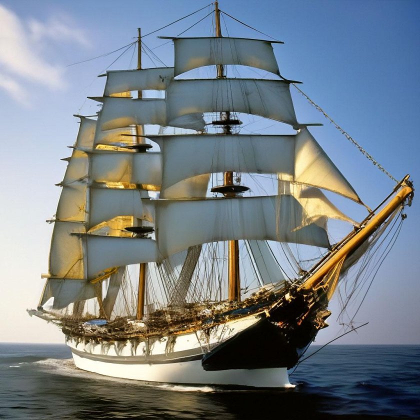 Корабли с парусами