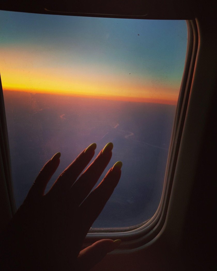 Красивый вид из самолета