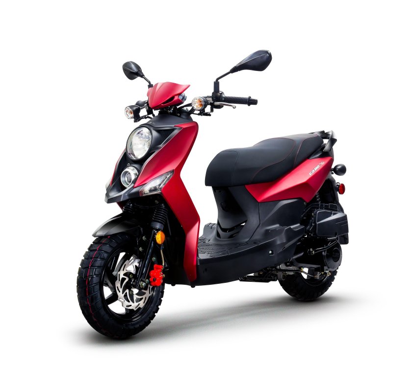 Скутер красный 150