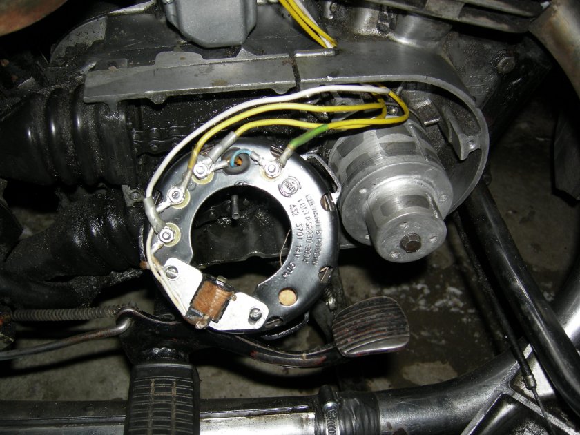 Генератор от скутера на ИЖ Планета 5