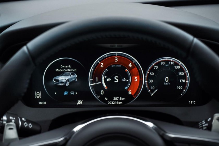 Jaguar f-Pace панель приборов