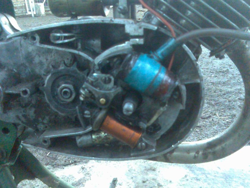 Зажигание с бензопилы на ИЖ Планета 5