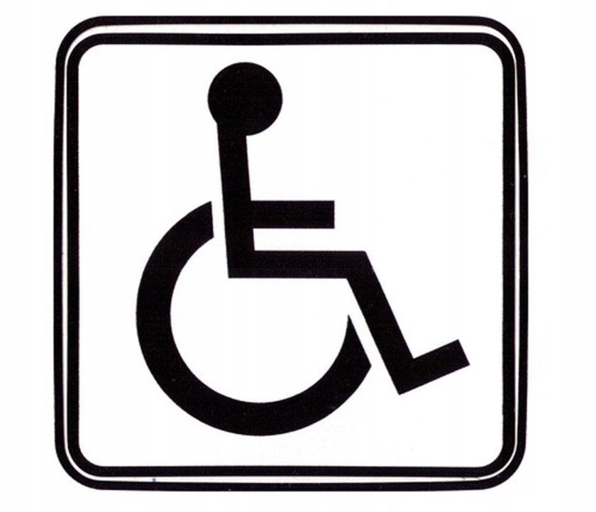 Знак инвалид для автомобиля 150х150 ГОСТ
