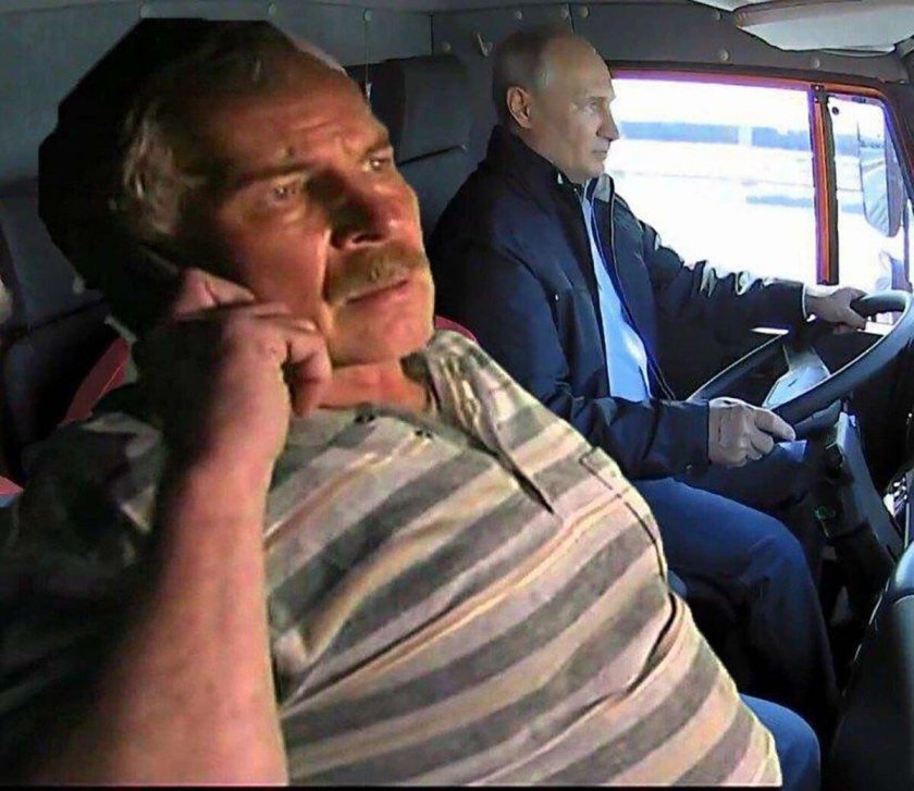 Путин на КАМАЗЕ Крымский мост