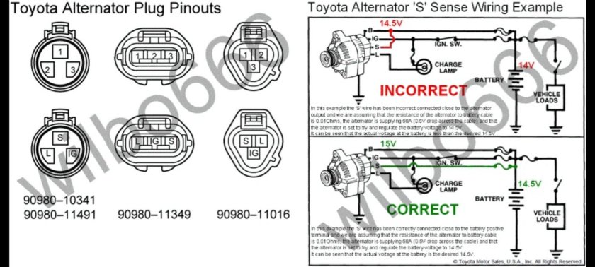 Разъем генератора Тойота 4