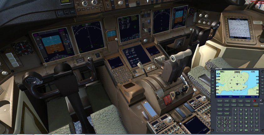 Кабина боинг 777