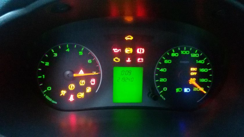 Щиток приборов Лада Гранта 2013 года