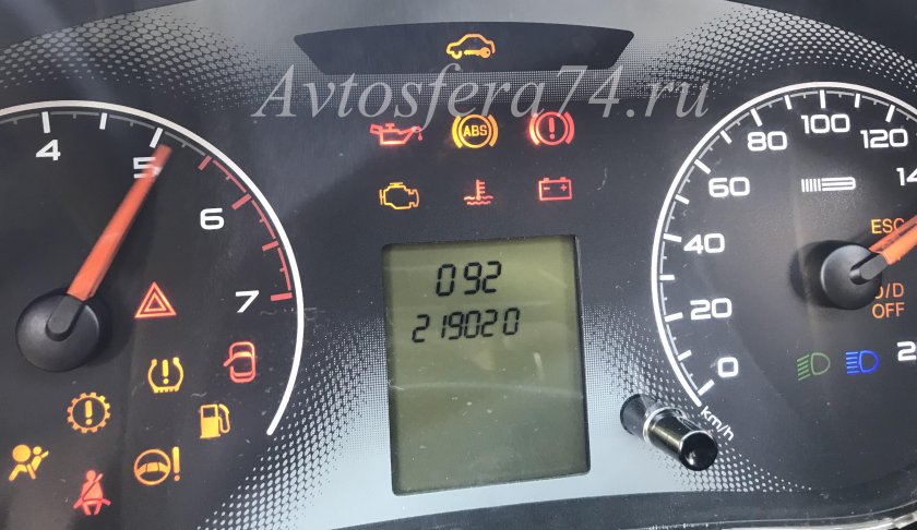 Лада Гранта приборная панель датчики
