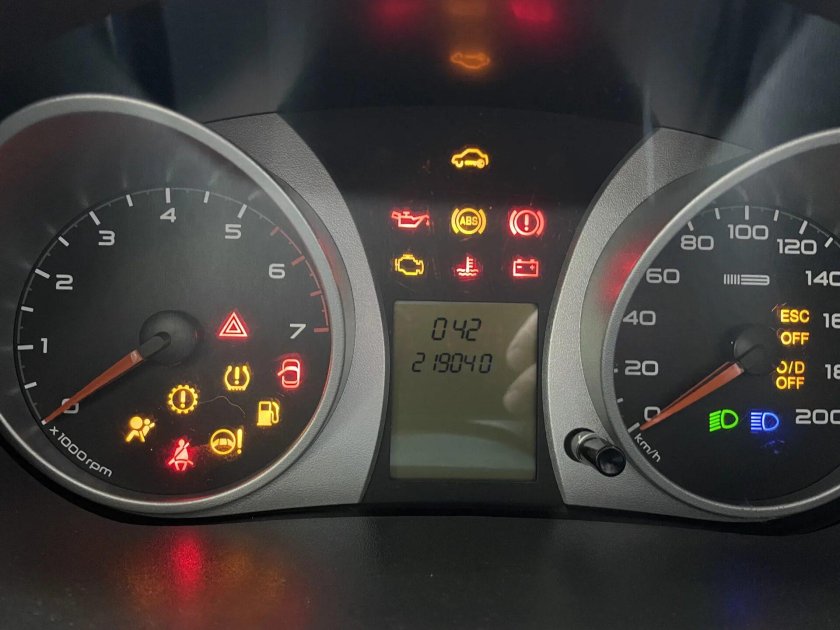 Сброс приборной панели Гранта