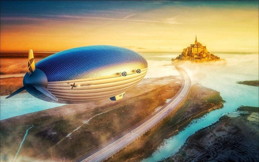 Дирижабль будущего концепт