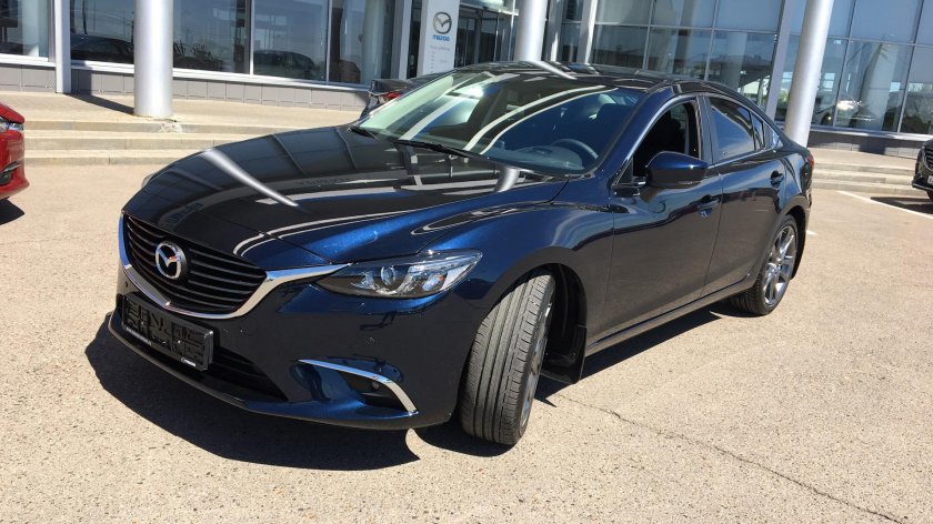 Mazda 6 2021 синяя