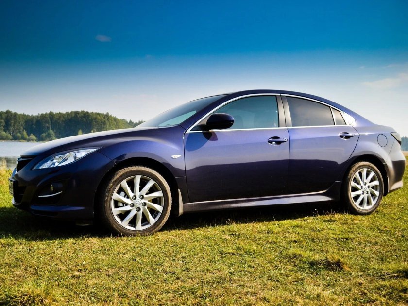 Мазда 6 GH синяя