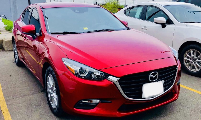Soul Red Crystal Mazda 3