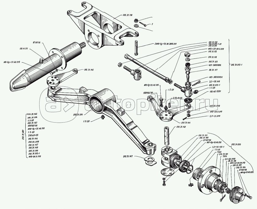КМЗ 012 передний ВОМ