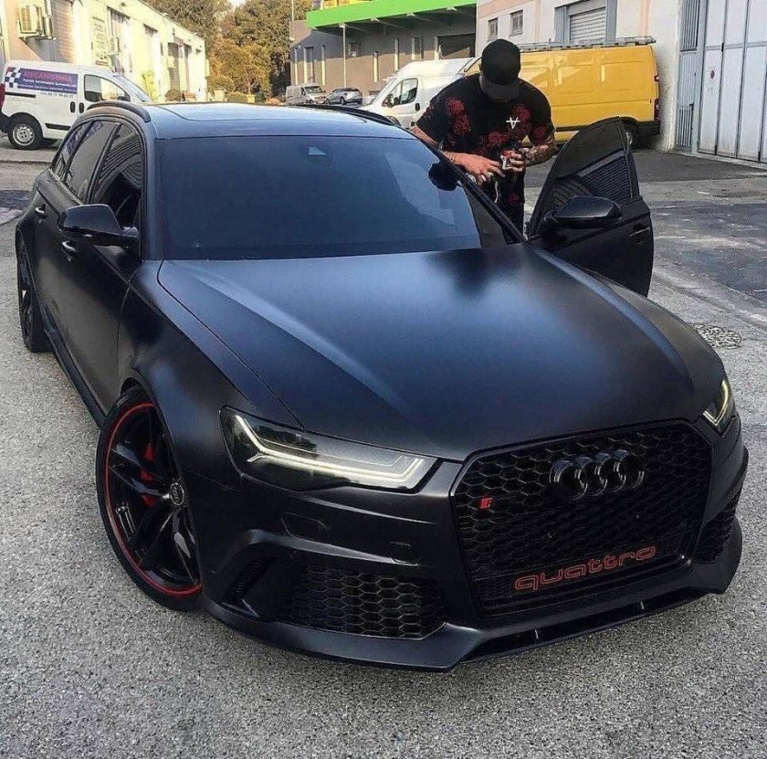 Ауди rs6 черная матовая
