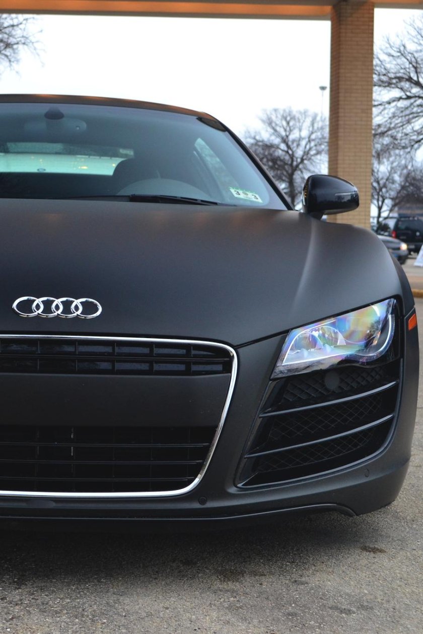 Ауди r8 черная матовая