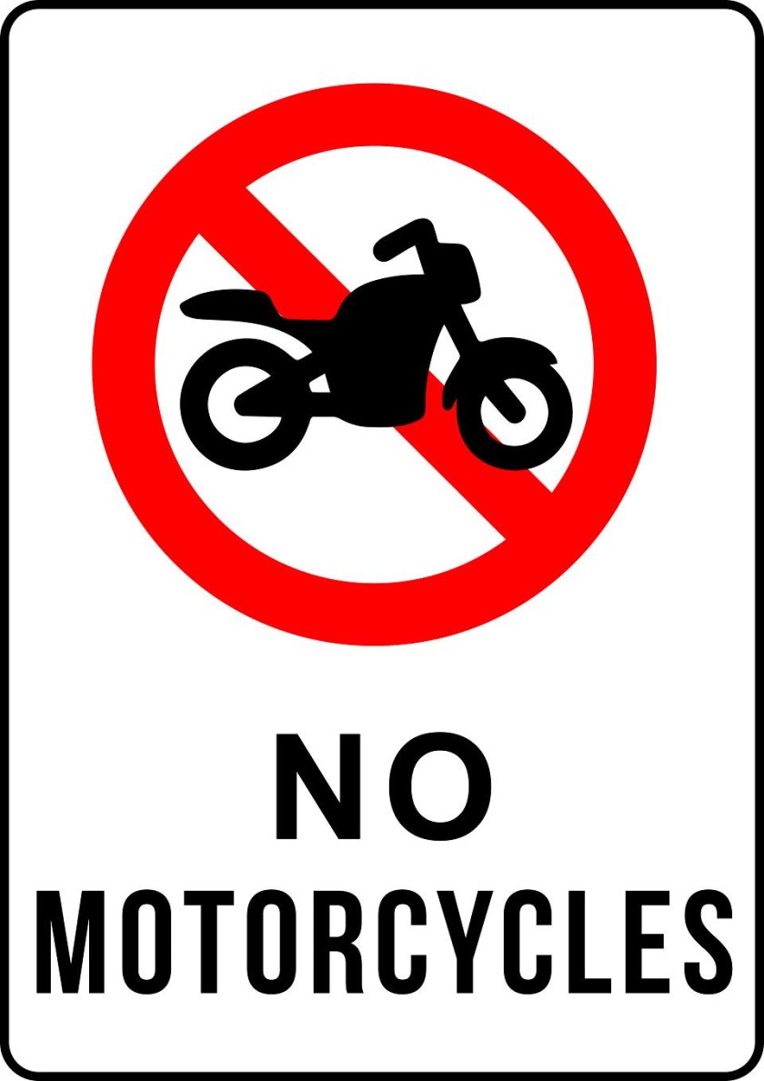 Знак мотоцикл