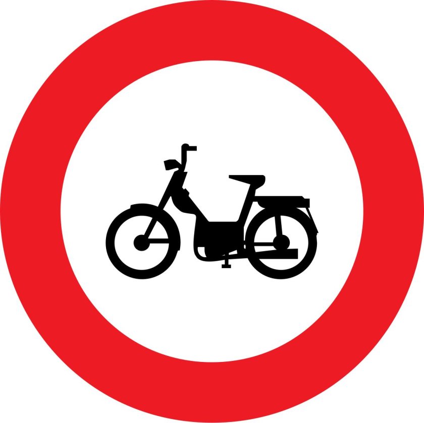 Дорожный знак 3.5 движение мотоциклов запрещено