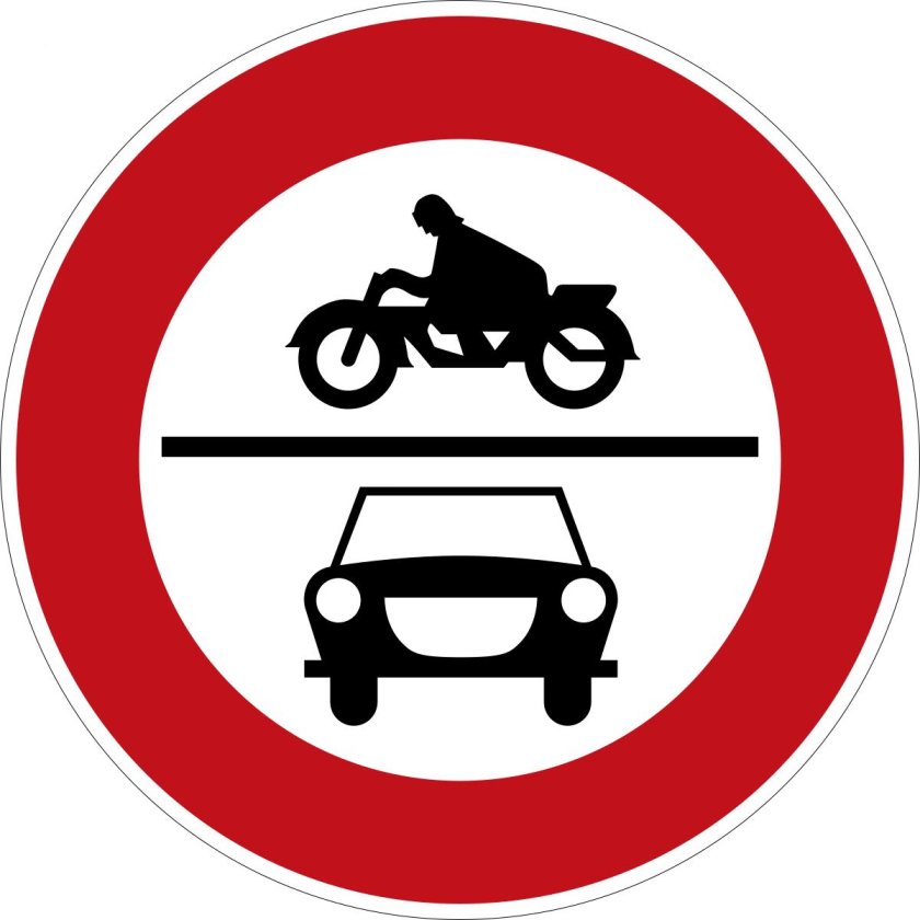 Знаки запрещающие движение мопедов