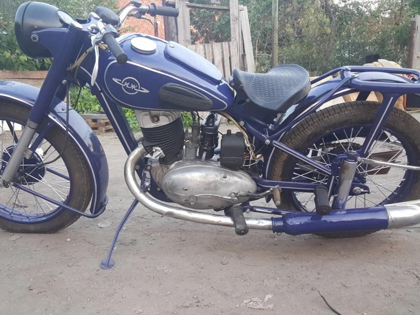 ИЖ-49 мотоцикл синий