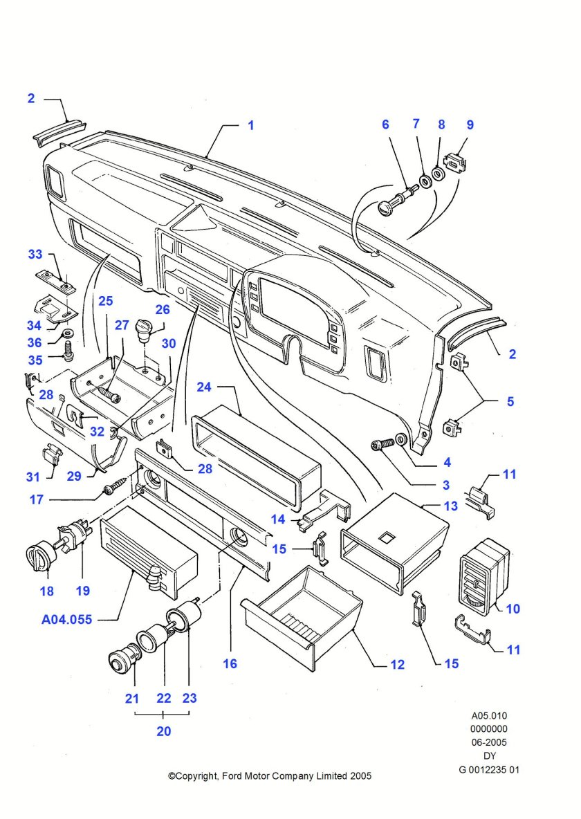 Крепление торпеды Ford Transit