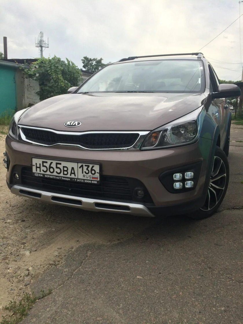 Сплиттер Kia Rio x line