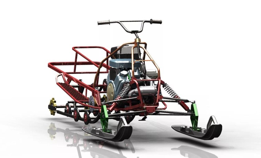 Вепрь 460 самодельный снегоход