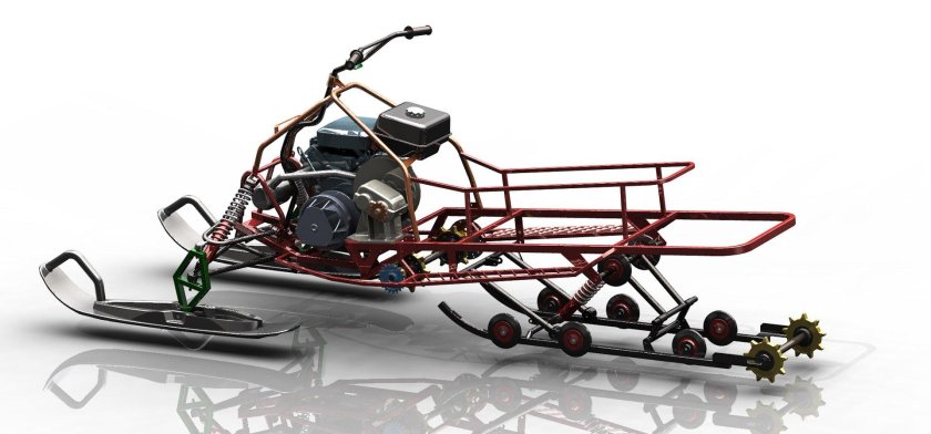 Вепрь 460 самодельный снегоход