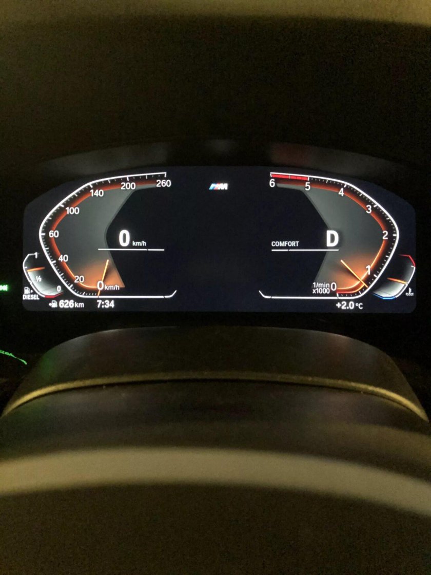 Цифровая приборная панель BMW g30