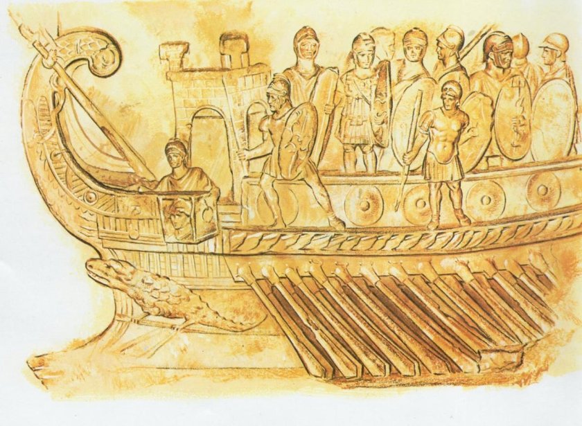 Первая морская победа римлян