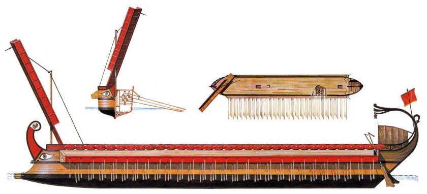 Римский корабль квинквирема