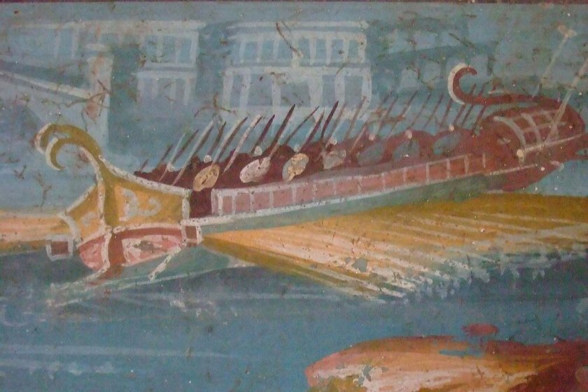 Абордажный мостик на римских кораблях