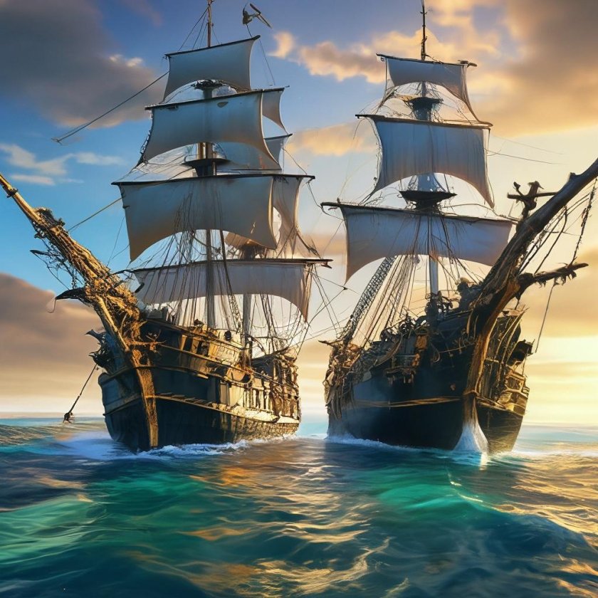 Корабли пиратов