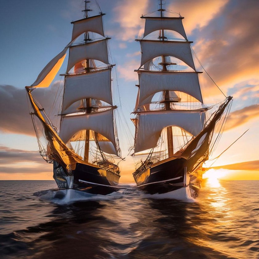 Парусные корабли