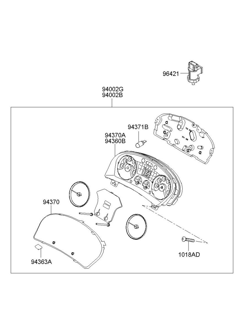 Панель приборов 94002c