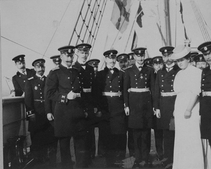 Матросы российского Императорского флота