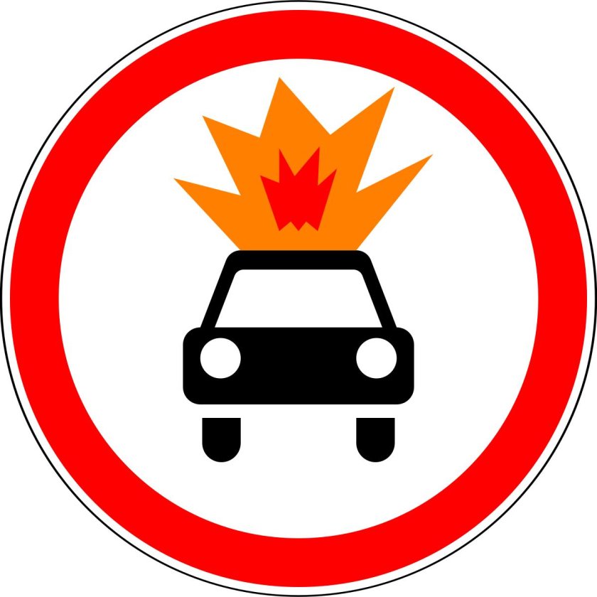 3.33 “Движение транспортных средств с взрывчатыми