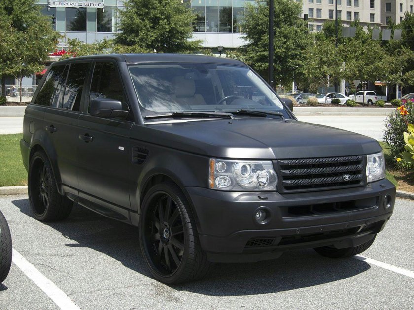 Range Rover Sport 2010 чёрный матовый