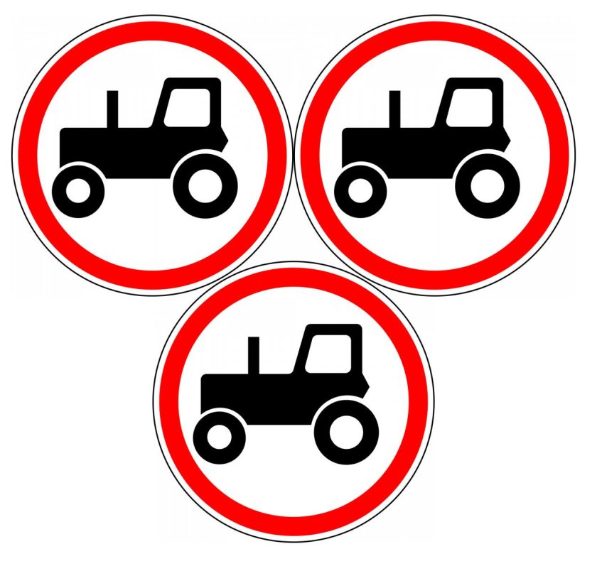 Знак движение тракторов запрещено