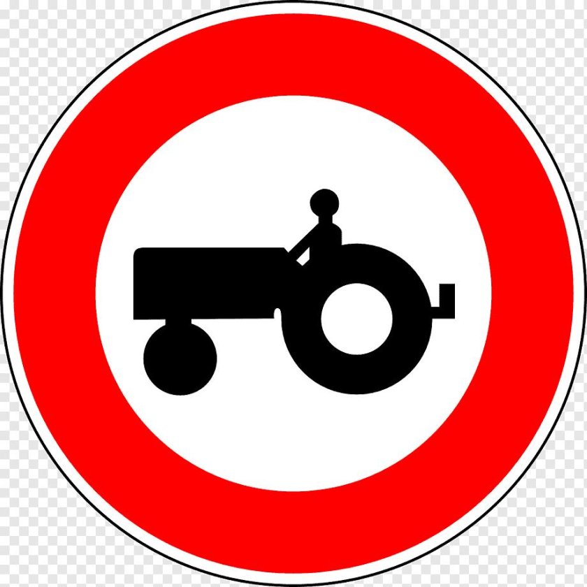 Знаки ПДД трактор