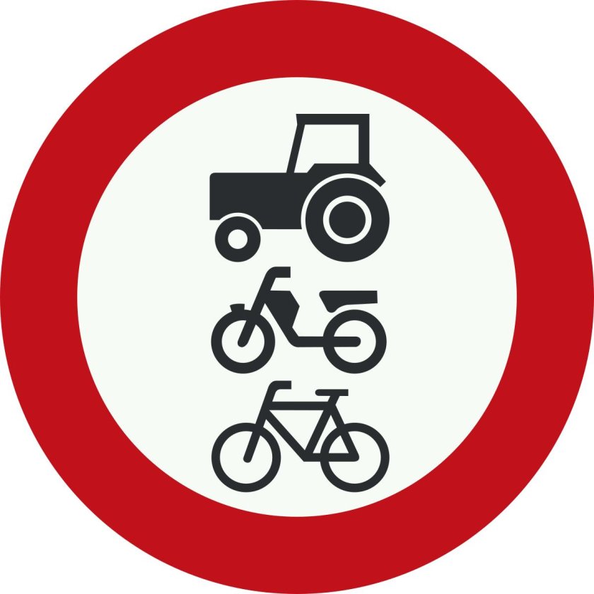 Дорожные знаки для мопедов