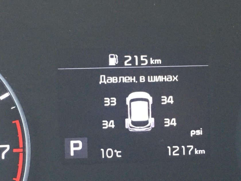 Давление в шинах Киа Селтос